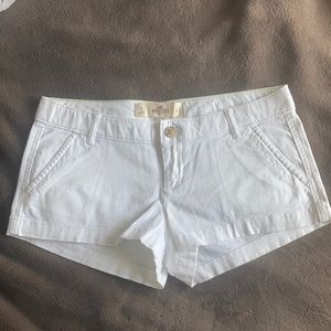 White Hollister twill shorts